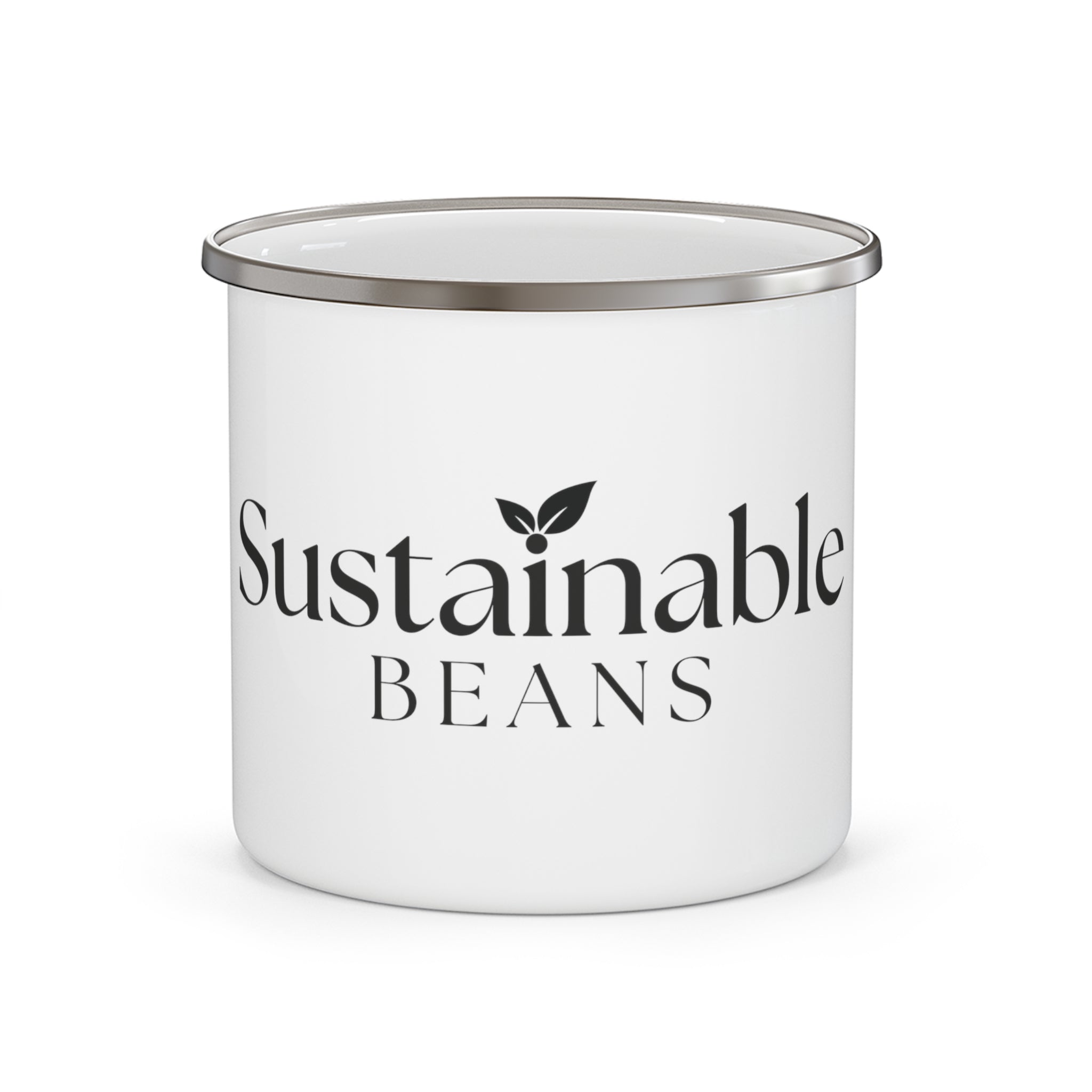 Explorer's Essential: 12oz Enamel Mug - Sustainable Beans